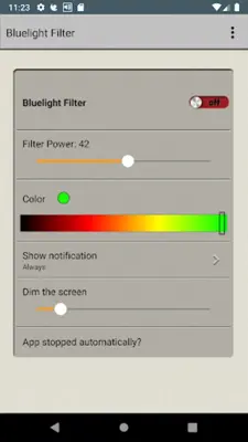 Bluelight Filter android App screenshot 3